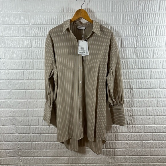 Anine Bing Lake Dress Taupe Small NWT - Picture 3 of 7